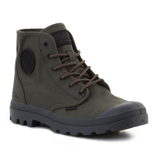 Buty Palladium Pampa Hi Htg Supply 77356-325-M zielone ze sklepu ButyModne.pl w kategorii Workery damskie - zdjęcie 177967820