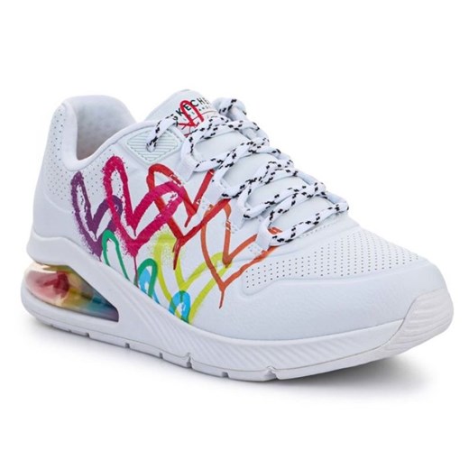 Buty Skechers Uno 2 - Floating Love 155521-WHT białe ze sklepu ButyModne.pl w kategorii Buty sportowe damskie - zdjęcie 177967943