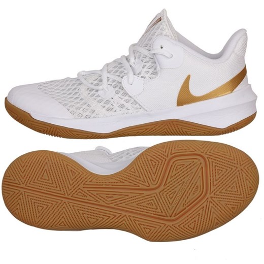 Buty do siatkówki Nike Zoom Hyperspeed Court DJ4476-170 białe białe ze sklepu ButyModne.pl w kategorii Buty sportowe męskie - zdjęcie 177967964