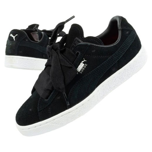 Buty Puma Suede 365136 02 czarne ze sklepu ButyModne.pl w kategorii Buty sportowe dziecięce - zdjęcie 177967971