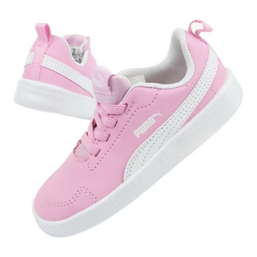 Buty Puma Courtflex Inf 362651 21 różowe ze sklepu ButyModne.pl w kategorii Buty sportowe dziecięce - zdjęcie 177967982