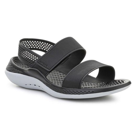 Sandały Crocs LiteRide 360 Sandal 206711-02G czarne ze sklepu ButyModne.pl w kategorii Sandały damskie - zdjęcie 177968002