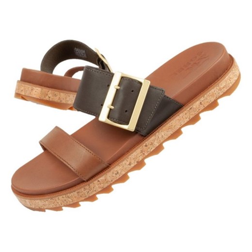 Klapki Sorel Roaming Slide NL4177-242 brązowe ze sklepu ButyModne.pl w kategorii Klapki damskie - zdjęcie 177968014