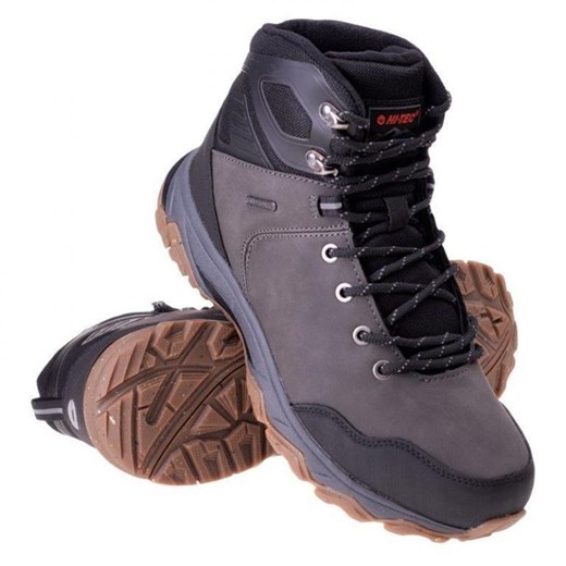 Buty Hi-Tec Havant Mid Wp 92800376965 szare ze sklepu ButyModne.pl w kategorii Buty trekkingowe męskie - zdjęcie 177968082