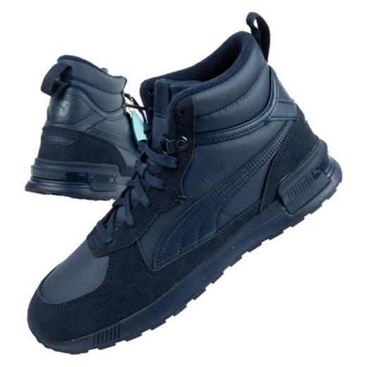 Buty sportowe Puma Gravition 383204 03 niebieskie ze sklepu ButyModne.pl w kategorii Buty sportowe męskie - zdjęcie 177968094