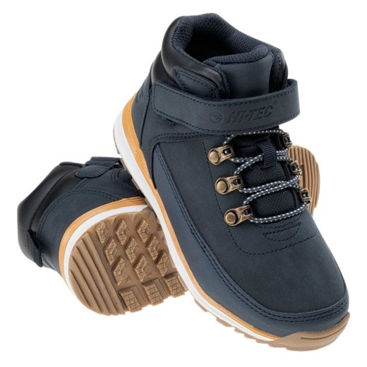 Buty Hi-Tec Herlen Mid  92800377391 niebieskie ze sklepu ButyModne.pl w kategorii Buty zimowe dziecięce - zdjęcie 177968153