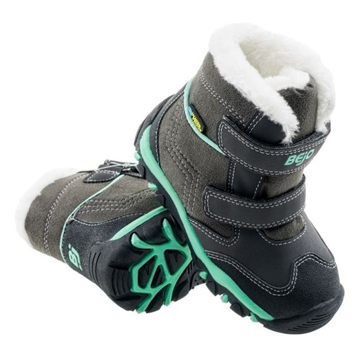 Buty Bejo Daisy Mid  92800184025 szare ze sklepu ButyModne.pl w kategorii Buty zimowe dziecięce - zdjęcie 177968171