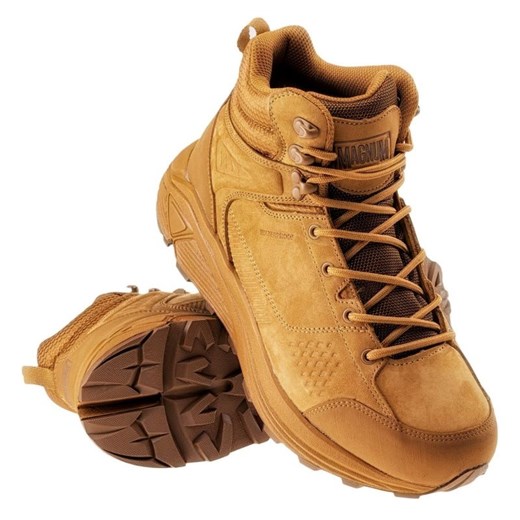 Buty Magnum Brag Mid Wp V 92800346476 brązowe ze sklepu ButyModne.pl w kategorii Buty trekkingowe męskie - zdjęcie 177968324