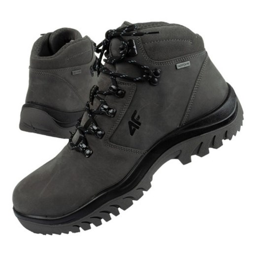 Buty trekkingowe 4F OBMH258 25S szare ze sklepu ButyModne.pl w kategorii Buty trekkingowe męskie - zdjęcie 177968333