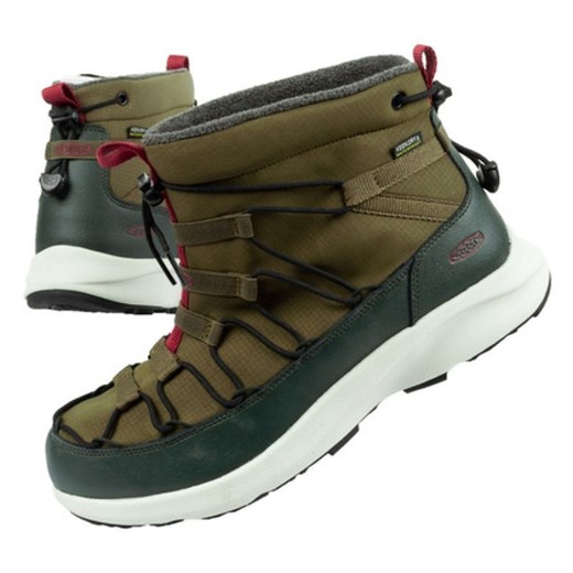 Buty śniegowce Keen Uneek Chukka 1025447 zielone ze sklepu ButyModne.pl w kategorii Buty zimowe męskie - zdjęcie 177968353