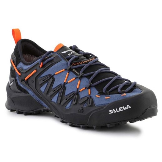 Buty Salewa Ms Wildfire Edge Gtx 61375-8669 niebieskie ze sklepu ButyModne.pl w kategorii Buty trekkingowe męskie - zdjęcie 177968372