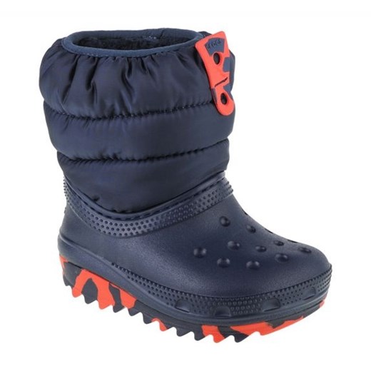 Buty Crocs Classic Neo Puff Boot Toddler 207683-410 niebieskie ze sklepu ButyModne.pl w kategorii Buciki niemowlęce - zdjęcie 177968394