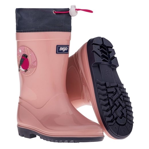 Kalosze Bejo Kai Wellies  92800432344 różowe ze sklepu ButyModne.pl w kategorii Kalosze dziecięce - zdjęcie 177968421