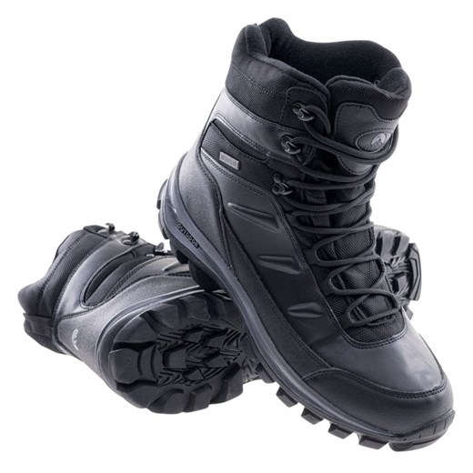 Buty Elbrus Spike Mid Wp 92800064161 czarne ze sklepu ButyModne.pl w kategorii Buty trekkingowe męskie - zdjęcie 177968423