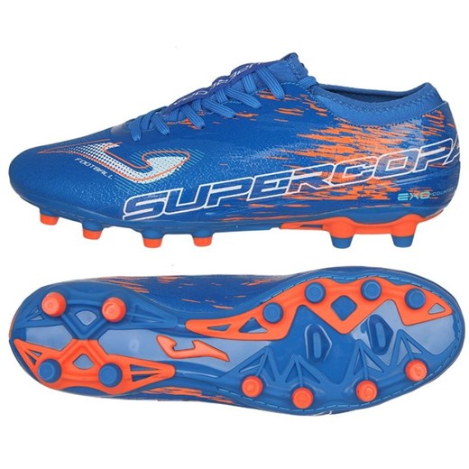 Buty piłkarskie Joma Super Copa 2304 Fg SUPS2304FG niebieskie niebieskie ze sklepu ButyModne.pl w kategorii Buty sportowe męskie - zdjęcie 177968521