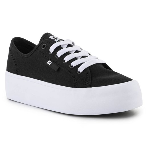 Buty DC Manual Platform W ADJS300280-BKW czarne ze sklepu ButyModne.pl w kategorii Trampki damskie - zdjęcie 177968662