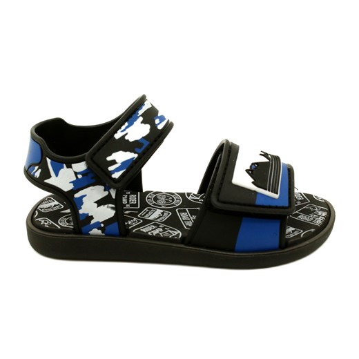 RIDER sandały dziecięce 83453 AG294 Black/Blue/White czarne ze sklepu ButyModne.pl w kategorii Sandały dziecięce - zdjęcie 177968701