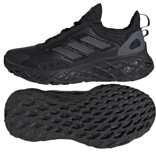 Buty do biegania adidas Web Boost Jr HQ4210 czarne ze sklepu ButyModne.pl w kategorii Buty sportowe damskie - zdjęcie 177968783