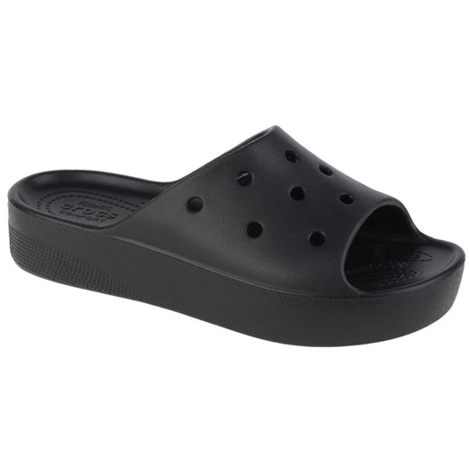 Klapki Crocs Classic Platform Slide W 208180-001 czarne ze sklepu ButyModne.pl w kategorii Klapki damskie - zdjęcie 177968900