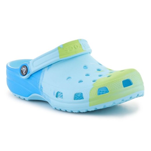 Chodaki Crocs Classicombreclog 208275-4LE niebieskie ze sklepu ButyModne.pl w kategorii Klapki damskie - zdjęcie 177968993
