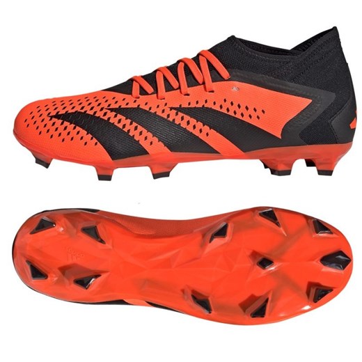 Buty piłkarskie adidas Predator Accuracy.3 Fg M GW4591 czerwone pomarańcze i czerwienie ze sklepu ButyModne.pl w kategorii Buty sportowe męskie - zdjęcie 177969052