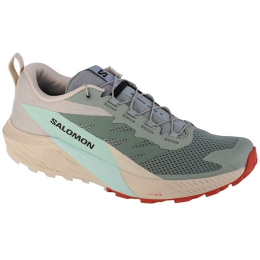 Buty Salomon Sense Ride 5 M 472117 zielone ze sklepu ButyModne.pl w kategorii Buty sportowe męskie - zdjęcie 177969133