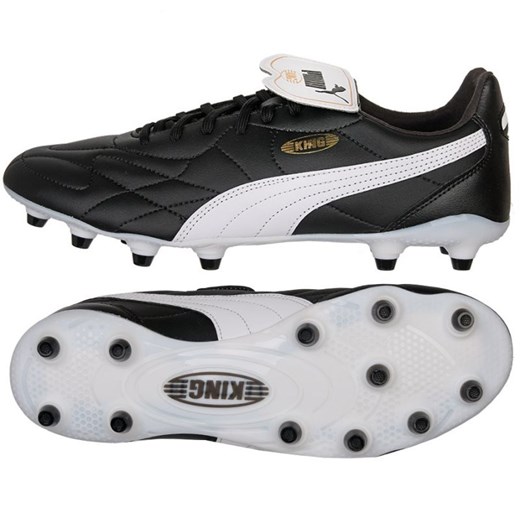 Buty piłkarskie Puma King Top FG/AG M 107348-01 czarne czarne ze sklepu ButyModne.pl w kategorii Buty sportowe męskie - zdjęcie 177969193