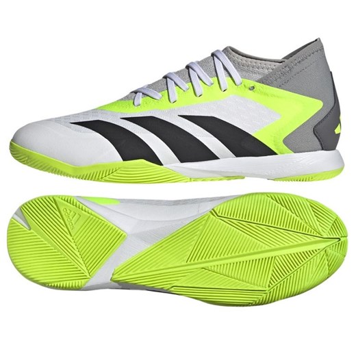 Buty piłkarskie adidas Predator Accuracy.3 In M GY9990 białe białe ze sklepu ButyModne.pl w kategorii Buty sportowe męskie - zdjęcie 177969253