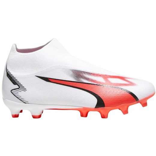 Buty piłkarskie Puma Ultra Match+ Ll FG/AG M 107511 01 białe białe ze sklepu ButyModne.pl w kategorii Buty sportowe męskie - zdjęcie 177969300