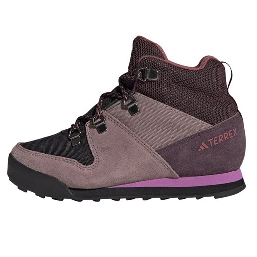 Buty adidas Terrex Snowpitch Jr IF7506 fioletowe ze sklepu ButyModne.pl w kategorii Buty trekkingowe dziecięce - zdjęcie 177969500