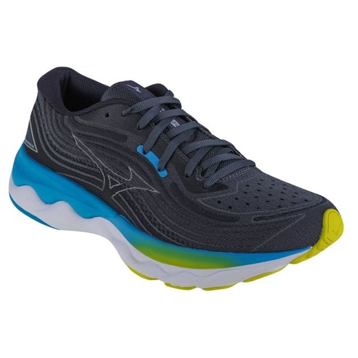 Buty do biegania Mizuno Wave Skyrise 4 M J1GC230951 szare ze sklepu ButyModne.pl w kategorii Buty sportowe męskie - zdjęcie 177969510
