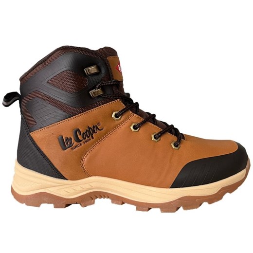 Buty Lee Cooper M LCJ-23-01-2046M brązowe ze sklepu ButyModne.pl w kategorii Buty trekkingowe męskie - zdjęcie 177969593