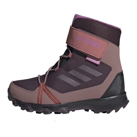 Buty adidas Terrex Snow Cf RAIN.RDY IF7497 fioletowe ze sklepu ButyModne.pl w kategorii Buty trekkingowe dziecięce - zdjęcie 177969630