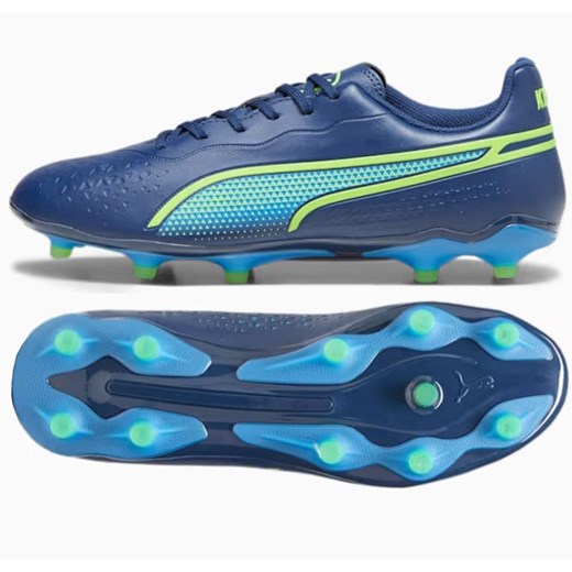 Buty piłkarskie Puma King Match FG/AG 107570-02 niebieskie ze sklepu ButyModne.pl w kategorii Buty sportowe męskie - zdjęcie 177969633