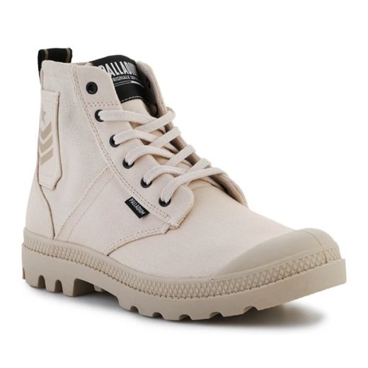 Buty Palladium Trapery Pampa Hi Army 78583-210-M beżowy ze sklepu ButyModne.pl w kategorii Workery damskie - zdjęcie 177969652