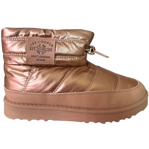 Buty Lee Cooper LCJ-23-44-1965LA złoty ze sklepu ButyModne.pl w kategorii Śniegowce damskie - zdjęcie 177969660