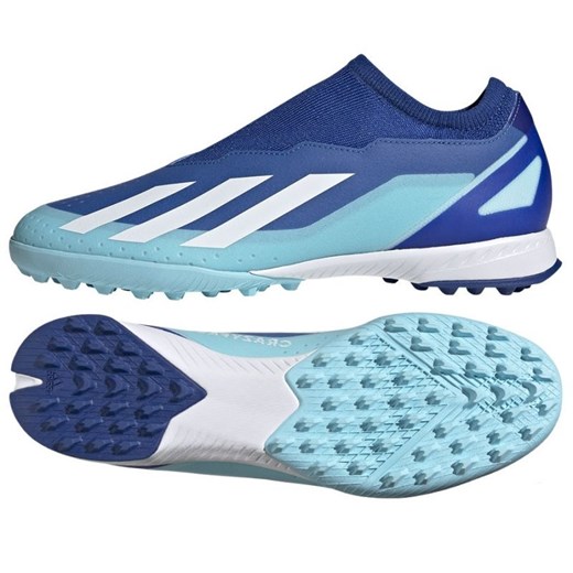Buty piłkarskie adidas X Crazyfast.3 Ll Tf ID9347 niebieskie ze sklepu ButyModne.pl w kategorii Buty sportowe męskie - zdjęcie 177969763