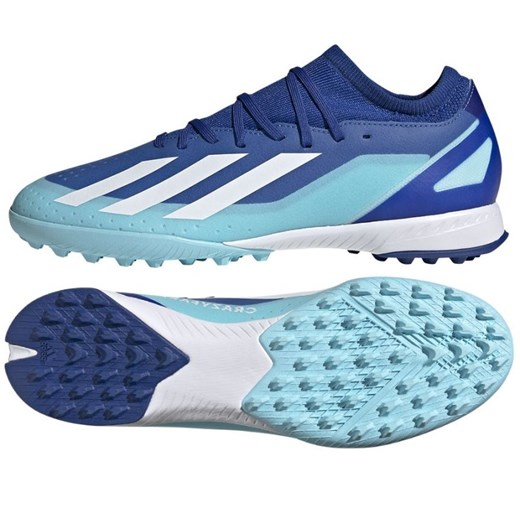 Buty piłkarskie adidas X Crazyfast.3 Tf ID9338 niebieskie ze sklepu ButyModne.pl w kategorii Buty sportowe męskie - zdjęcie 177969764