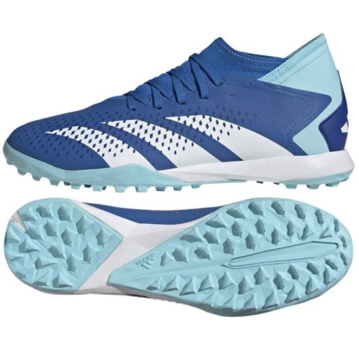 Buty piłkarskie adidas Predator Accuracy.3 Tf GZ0007 niebieskie ze sklepu ButyModne.pl w kategorii Buty sportowe męskie - zdjęcie 177969770