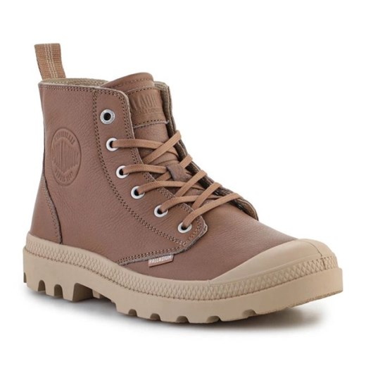 Buty Palladium Pampa Zip Lth Ess U 76888-254 brązowe ze sklepu ButyModne.pl w kategorii Workery damskie - zdjęcie 177969824