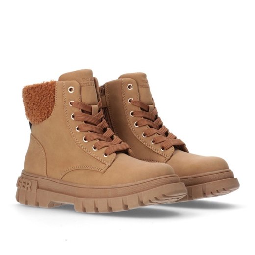 Buty Tommy Hilfiger Lace-Up Bootie Cognac W T3A5-33053-1628582-582 brązowe ze sklepu ButyModne.pl w kategorii Workery damskie - zdjęcie 177969830