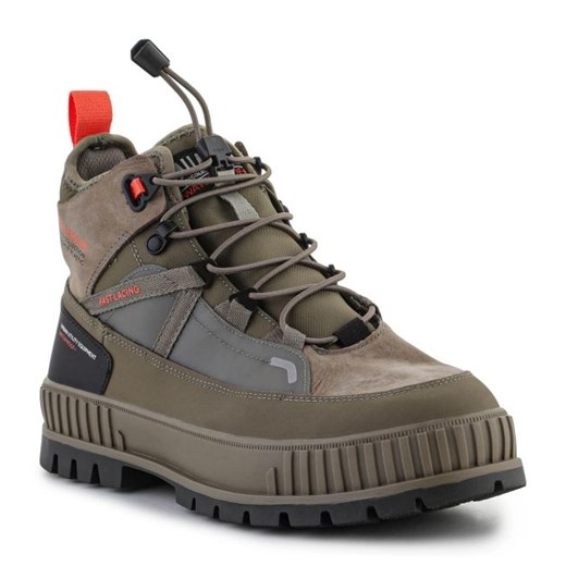 Buty Palladium Pallashock TravelWp+ 77989-377 zielone ze sklepu ButyModne.pl w kategorii Buty trekkingowe męskie - zdjęcie 177969922