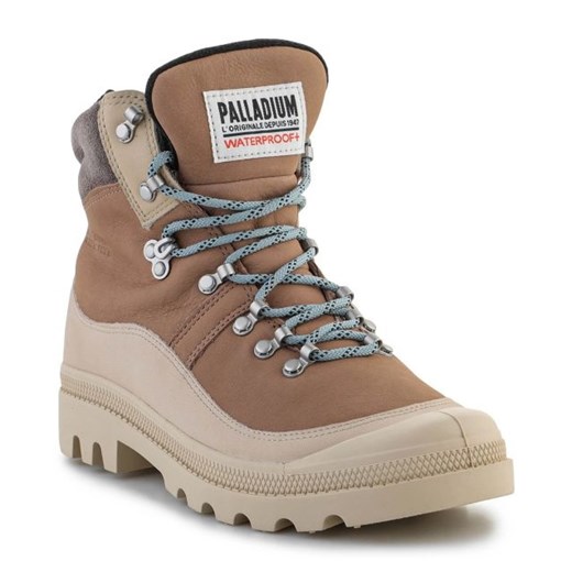 Buty Palladium Pallabrousse Hkr Wp+ 98840-254 beżowy ze sklepu ButyModne.pl w kategorii Workery damskie - zdjęcie 177969924