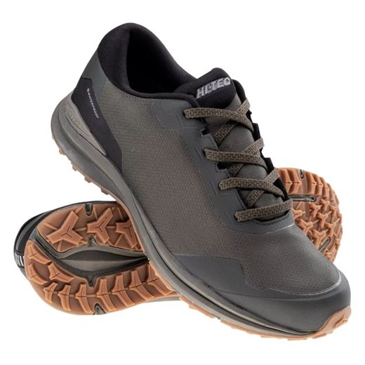 Buty Hi-Tec Benard Wp M 92800490028 zielone ze sklepu ButyModne.pl w kategorii Buty trekkingowe męskie - zdjęcie 177969992