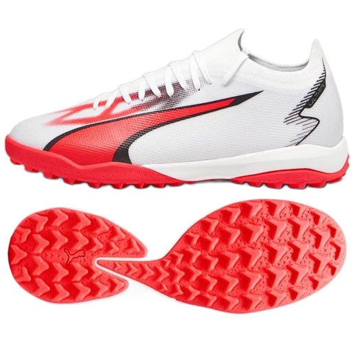 Buty piłkarskie Puma Ultra Match Tt M 107521-01 białe ze sklepu ButyModne.pl w kategorii Buty sportowe męskie - zdjęcie 177970122