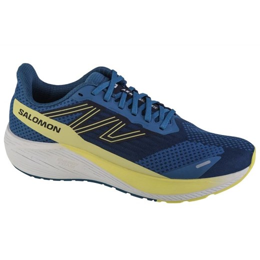 Buty do biegania Salomon Aero Blaze M 472091 niebieskie ze sklepu ButyModne.pl w kategorii Buty sportowe męskie - zdjęcie 177970142