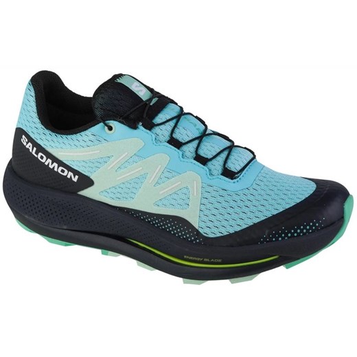 Buty do biegania Salomon Pulsar Trail W 472104 niebieskie ze sklepu ButyModne.pl w kategorii Buty trekkingowe męskie - zdjęcie 177970143