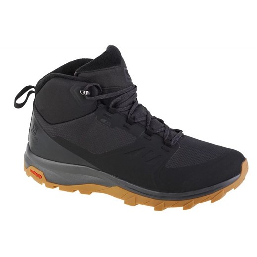Buty Salomon Outsnap Cswp M 409220 czarne ze sklepu ButyModne.pl w kategorii Buty trekkingowe męskie - zdjęcie 177970151