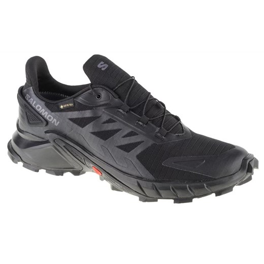 Buty do biegania Salomon Supercross 4 Gtx M 417316 czarne ze sklepu ButyModne.pl w kategorii Buty trekkingowe męskie - zdjęcie 177970154