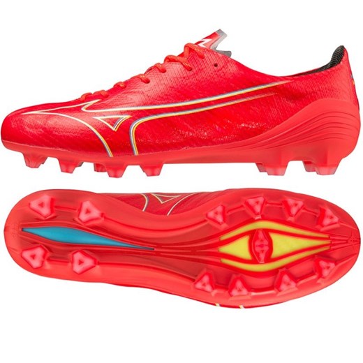 Buty Mizuno Morelia Alpha Elite Md M P1GA236264 czerwone ze sklepu ButyModne.pl w kategorii Buty sportowe męskie - zdjęcie 177970192